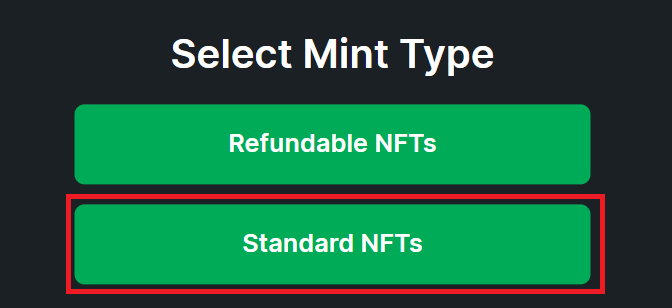 create standard nft